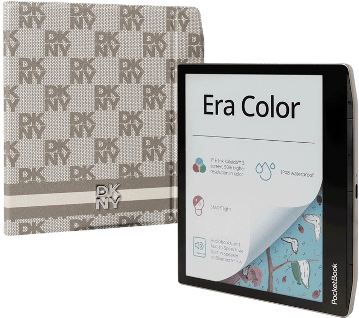 DKNY Bundel | PocketBook Era Color e-reader met hoesje | Smoky Beige — afbeelding 1