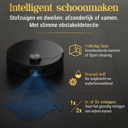 SwayTosh Nobilenta V2 – Robotstofzuiger Met Dweilfunctie – 10.000Pa – 2025 – AI Intelligence – Zelfreinigend Station & Auto-Dweilpad Reiniging – Drempels Tot 3 Cm – Volledig Beheer Via App – Robotstofzuiger Met Laadstation — thumbnail 5