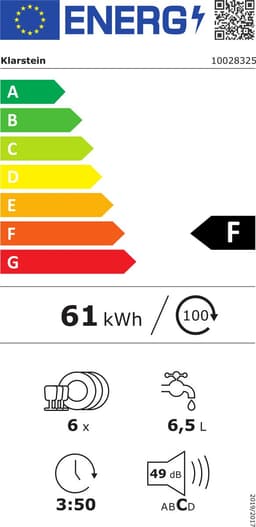 Klarstein Vaatwasser Mini voor 6 Gedecke, Leiser vaatwasser klein met 6 spoelprogramma's, Kleiner Tisch vaatwasser voor Zuhause, kantoor en Camping, vaatwasser Mini met Wasseranschluss - Tafelvaatwasser - 6 Maatgedekken 49 dB 45 cm 1380W — thumbnail 2