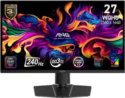 MSI MAG 271QP QD-OLED X24 - QHD Gaming Monitor - 240hz - 27 inch - — thumbnail 1