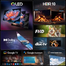 CHiQ L43QM10V - Smart TV 43 Inch - QLED Pro Google TV - Full HD - Randloos Metal Design - Dolby Audio - 2025 Nieuw — thumbnail 3