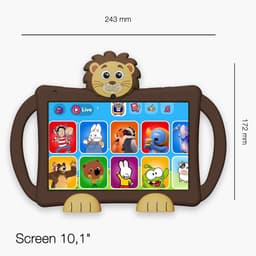 Star Kindertablet - 10 Inch - Android 15 - Educatieve Tablet - 4GB RAM - 64GB + 512GB - Silicone Hoes - Ouderlijk Toezicht - Kidjo 6 Maanden Gratis — thumbnail 3