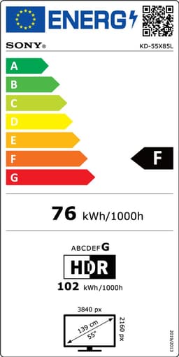 Sony Bravia KD-55X85L - 55 inch - 4K Full Array LED — thumbnail 2