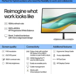 HP Series 5 Pro 524pf - 23.8" FullHD IPS - 100Hz - Hoogte verstelbaar - DisplayPort/HDMI — thumbnail 9