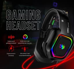 Gaming Headset met Microfoon - Headset PS4, PS5, Xbox One, Xbox Series en PC - Virtueel 7.1 Surround Sound — thumbnail 4