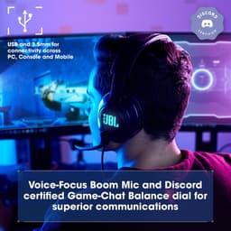 JBL Quantum 400 - USB Gaming Headset - Over-ear met Afneembare Microfoon - JBL Quantum Surround via Quantum Engine - RGB Verlichting - PC & PlayStation - Zwart — thumbnail 22