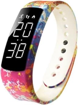 West Watches Model Jungle Activity Tracker Stappenteller Tieners - Smartband - Sporthorloge - Graffiti — thumbnail 1