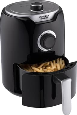 Cuisinier Deluxe Hetelucht friteuse - Airfryer - Gezond Frituren - Hetelucht Frietpan - met Timer - 2 Liter — thumbnail 7