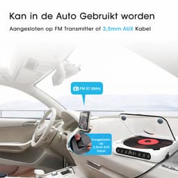 TBL 2026 Retro Discman – Draagbare CD-speler met Bluetooth 5.2 & Ingebouwde Speaker – 2000mAh Oplaadbaar – FM-Transmitter voor de Auto – Ondersteunt USB-stick – A-B Repeat — thumbnail 6