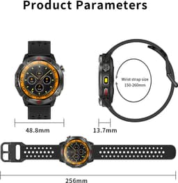 Knobbout Outdoor GPS Smartwatch – 1.43” AMOLED Scherm (466×466) – Bluetooth Bellen – Always-On Display (AOD)-Dubbele Frequentie + 6-Satelliet Locatie – Kompas, Hoogtemeter, Barometer – 100+ Sportmodi – IP68 Waterdicht – 10 Dagen Batterijduur- Zwart — thumbnail 14