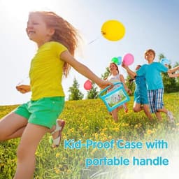 Kindertablet 7 Inch met Beschermhoes – Touchscreen Tablet voor Kinderen, 2GB RAM + 32GB Opslag, Dual Camera, Ouderlijk Toezicht, WiFi & Bluetooth (Blauw) — thumbnail 2