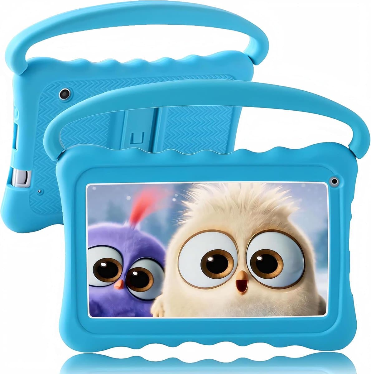 Kindertablet 7 Inch met Beschermhoes – Touchscreen Tablet voor Kinderen, 2GB RAM + 32GB Opslag, Dual Camera, Ouderlijk Toezicht, WiFi & Bluetooth (Blauw) — afbeelding 1