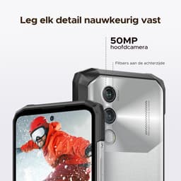 DOOGEE Blade 10 Power 4G - Robuuste Smartphone - Robuuste Telefoon - 24 GB RAM + 256 GB ROM/2TB TF - 10300 mAh/18 W - Android 16 - NFC - GPS - Face ID - IP68 - Zilver — thumbnail 7