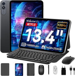 TABWEE T60 Pro - Tablet - 13.4 Inch FHD - 24GB RAM - 256GB ROM - Android 15 - Grijs — thumbnail 1