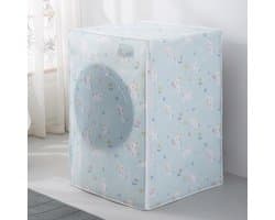 Wasmachinehoes - Stofhoes voor wasmachine - Wasmachinehoes - Hoes voor droger - Stofwerende hoes voor wasmachines met voorlader - Waterdichte hoes voor de meeste drogers met voorlader - Stof- en waterdicht - 65x75x85 cm (Konijnenpatroon)