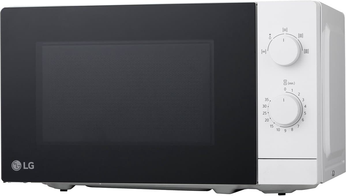 LG MS2082H - Magnetron 20L - Wit - 700W - Twee handige draaiknoppen voor eenvoudig gebruik - Glazen deur voor gemakkelijk schoonmaken - Precieze ontdooiingsfunctie voor snel gebruik — afbeelding 1