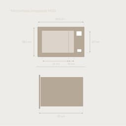 Inbouw Magnetron met Grillfunctie 25L Digitaal RVS Look — thumbnail 3
