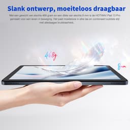 HOTWAV Pad 13 Pro - Tablet met toetsenbord + muis + stylus - Android-tablet - 10,1 inch - 120 Hz verversingssnelheid - 12+256 GB RAM/ROM - 6580 mAh-batterij - 13 MP-camera - 4G dual-sim - gezichtsherkenning - Grijs — thumbnail 8
