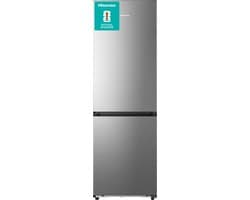 Hisense RB3K330SAIC - Vrijstaande koel-vriescombinatie - 185 cm hoog - 330 liter - Energielabel C - Geluidsniveau 35 dB - LED Display - SuperCool - FastFreeze - Deuralarm - Kinderslot - Interverter Compressor - ConnectLife