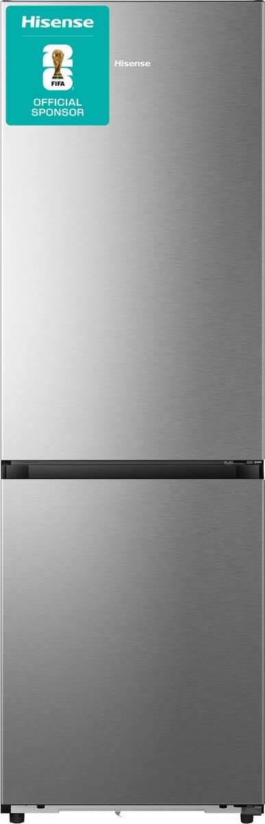 Hisense RB3K330SAIC - Vrijstaande koel-vriescombinatie - 185 cm hoog - 330 liter - Energielabel C - Geluidsniveau 35 dB - LED Display - SuperCool - FastFreeze - Deuralarm - Kinderslot - Interverter Compressor - ConnectLife — afbeelding 1