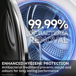 Haier HW100-BD14397PGUS – De stilste wasmachine op de markt – 10 kg – Energieklasse A – Stoomfunctie – Automatische dosering – Direct Motion-motor – Antibacteriële behandeling (ABT) – 16 programma’s – Antraciet – 10 jaar garantie op onderdelen — thumbnail 7