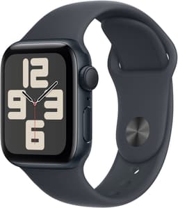 Apple Watch SE 2024 40mm Midnight Aluminium Case with Midnight Sport Band - M/L — thumbnail 1