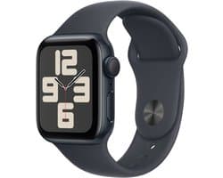 Apple Watch SE 2024 40mm Midnight Aluminium Case with Midnight Sport Band - M/L