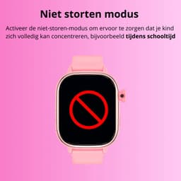 Smartwatch voor Kinderen met Nano SIM, Video Bellen, GPS & 4G - Waterdicht IPX7, WiFi & Bluetooth - SOS Functie - Roze — thumbnail 11