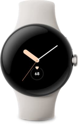 Google Pixel Watch - Smartwatch - 41 mm - LTE - Zilver (Beige) — thumbnail 5