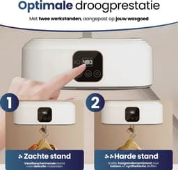 Velomira® Mini Droger - Elektrische Wasdroger - Mini Opvouwbare Wasdroger - Wasdroger - Wasdroger Voor Studenten, Camping & Reizen – Met Timer — thumbnail 8
