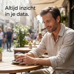 SyncGear Smart Ring - Slimme Ring voor Heren & Dames Met Oplaadcase - Menstruatiecyclus - Activity Tracker - SpO2 - Stappenteller - Hartslagmeter - Nederlandse App - Maat 9 (Europese Maat 59) - Kleur: Zilver — thumbnail 6