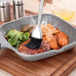 BBQBuddies BBQ Kwast RVS – Siliconen Bakkwast – Marinadekwast – Hittebestendig – Voor BBQ, Grill, Oven & Airfryer – Vaatwasserbestendig — thumbnail 3