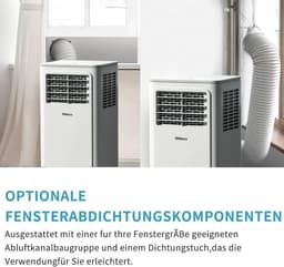 CYRO - Airconditioner - Luchtkoeler - Mobiele Airco voor Slaapkamer - Mini Airco - Ventileren - Ontvochtigen - 18 m² - Wit — thumbnail 7