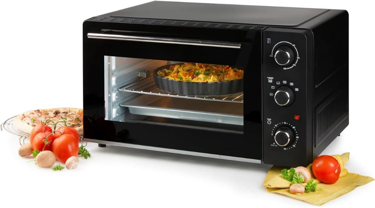SCH® Heteluchtoven - Oven - Airfryer Oven - Zwart - 43cm x 53cm x 30cm — afbeelding 1