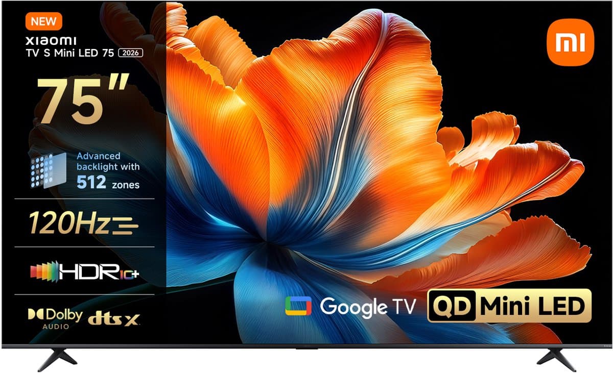 Xiaomi TV S Mini LED 2026 Smart TV – 75 Inch – 4K QLED Google TV — afbeelding 1