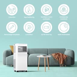 CLVP® Mobiele Airco - Airconditioning - Ventilatoren - Airco Zonder Afvoerslang - Wit — thumbnail 3