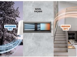 Airflow 200AW – decentrale ventilatie met warmteterugwinning – Ø200 mm – 100 m³/u – voor grotere ruimtes - tot 10 units DRAADLOOS met elkaar koppelbaar — thumbnail 7