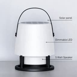 MikaMax Open Air Play - Bluetooth Speaker met Lamp & Zonnepaneel - Draagbaar - 10W - Compact & Krachtig Geluid - Voor Binnen & Buiten — thumbnail 4