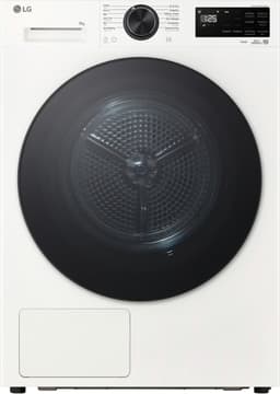 LG RHX5009TWB warmtepompdroger 9 kg met Dual Inverter Heat Pump voor gelijkmatig en energiezuinig drogen - Sensor Dry stopt automatisch bij droog - Zelfreinigende condensor voor duurzaam rendement en ThinQ slimme bediening. Energieklasse B — thumbnail 1