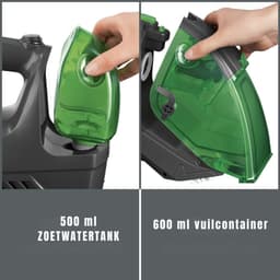 Quvo® Tapijtreiniger Stofzuiger – Professionele Stoomreiniger – Draagbare Vlekkenreiniger – Anthracite/Groen - ‎40cm x 25cm x 17cm — thumbnail 6