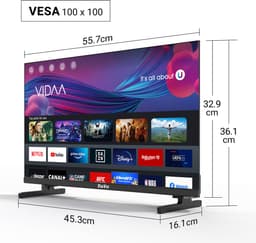 TuTu VIDAA Smart TV - LED Full HD - 25 inch/64 cm - Frameless Design - Tripple Tuner DVB-T/T2/S/S2/C - HDMI x3, USB x2, CI+ - Streaming apps - Hotel Mode - TUV25FQ1B — thumbnail 7