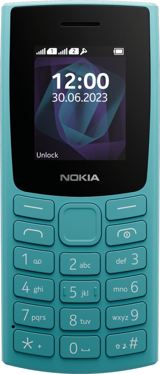 Nokia 105 4G 4,57 cm (1.8") 80,2 g Blauw Basistelefoon — afbeelding 1