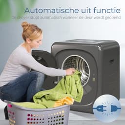 Rolu Mini Droger – Mini Wasdroger – Wasdroger 4 KG – 800W – 6 Programma’s - Tot 60°C – Kinderslot — thumbnail 3