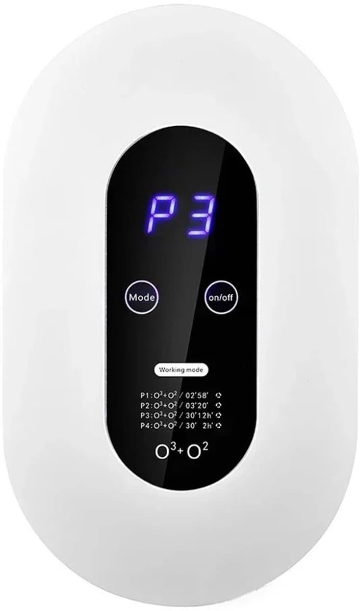 Luchtreiniger - Negatieve ionen luchtreiniger - Ozongenerator - Luchtreiniger met ionisator - Deodorizer - Luchtzuiveraar voor huisdieren - Ontgeurder voor wc en keuken - Formaldehyde verwijderaar - Ozon luchtverfrisser - Compacte luchtreiniger — afbeelding 1