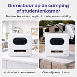 SwayTosh Mini Vaatwasser DTX-4 – 2026 – Mini Afwasmachine Vrijstaand – Met Waterreservoir – Washing Machine – Vrijstaande Vaatwasser – Dishwasher – Kleine Vaatwasser – Vaatwasmachine — thumbnail 11