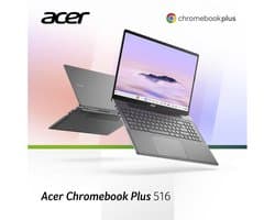 Acer Chromebook Plus 516 CB516-1H-5026 - 16 inch - Core 5 (i5) - 8GB - 128GB - Verlicht toetsenbord – Grijs