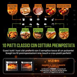 Dubbele heteluchtfriteuse met 11 liter capaciteit en digitale bediening — thumbnail 2