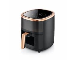 DeMoi Airfryer | Luchtfriteuse XL | 6L inhoud | Multifunctioneel | 80ºC tot 200ºC | 8 Kookfuncties | Zwart