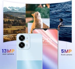 Android Smartphone - 4G Telefoon Dual SIM - Dagelijks Gebruik Beginners - 652 inch Groot Scherm — thumbnail 3