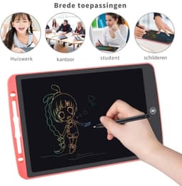 Nexvo®Digitaal Notitieblok - Grafische Tablet Met Tekenpen - Herbruikbare Notitieblok – Roze - ‎3cm x 31cm x 1cm — thumbnail 7